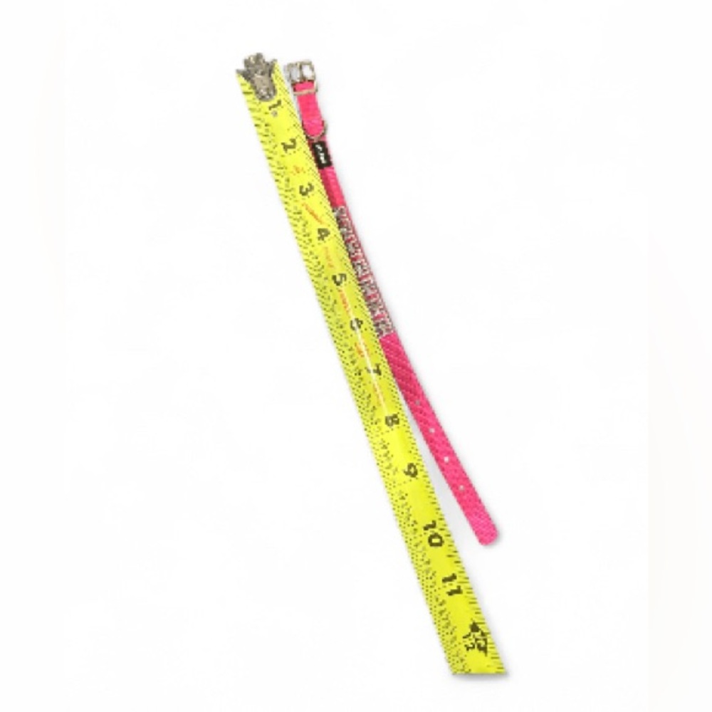 Pink Rhinestone Small Dog Collar - Picture 3 of 4